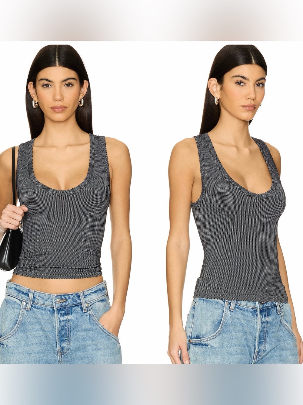 NWT Free People Intimately Clean Slate Tank in Black